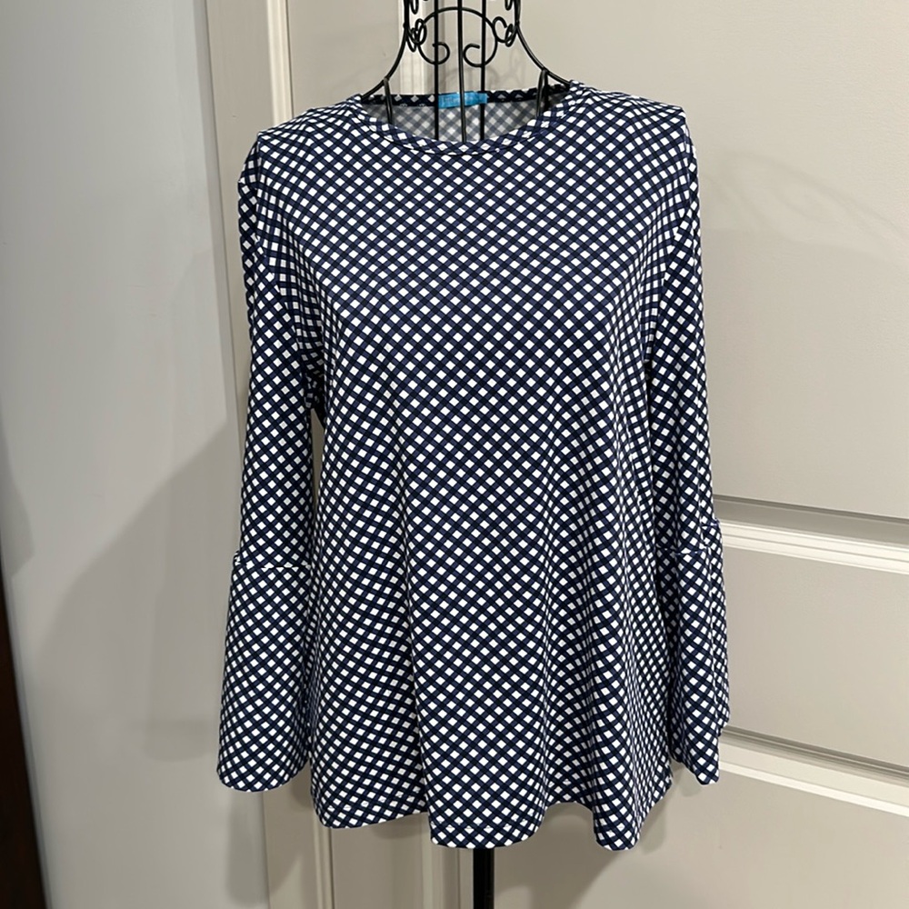 Blouse/Tee for woman Size M - J Mc Laughlin - Navy Blue - 3/4 length sleeve